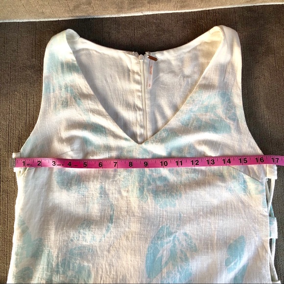Free People Cotton Dress w floral print&side ties - Picture 5 of 5